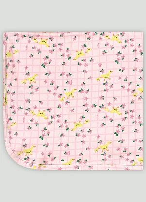 Up Baby - Manta Unissex em Suedine para Bebê Rosa - UP BABY
