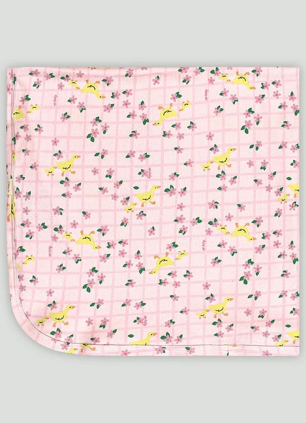 Up Baby - Manta Unissex em Suedine para Bebê Rosa