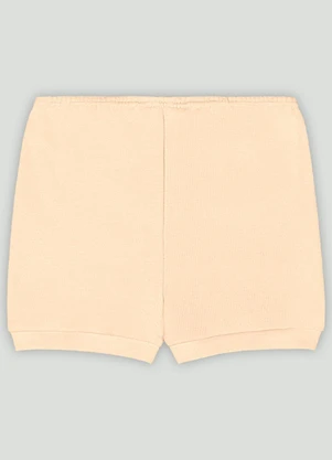 Up Baby - Short Básico Unissex em Suedine  Laranja - UP BABY