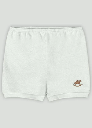 Short Básico Unissex em Suedine Up Baby Verde - UP BABY