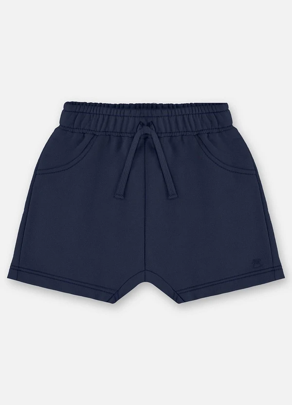 Up Baby - Short Moletom Bebê Menino Azul