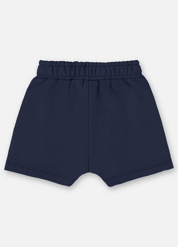 Up Baby - Short Moletom Bebê Menino Azul 2