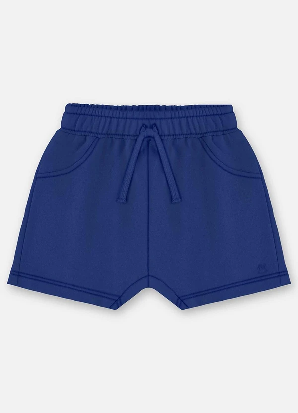 Up Baby - Short Moletom Bebê Menino Azul