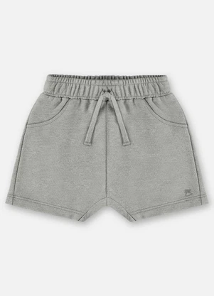 Up Baby - Short Moletom Bebê Menino Cinza - UP BABY