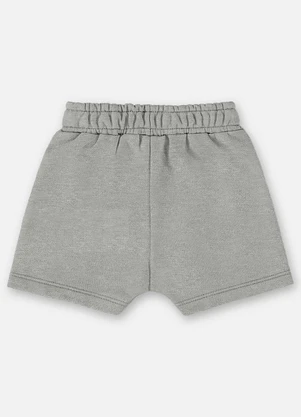 Up Baby - Short Moletom Bebê Menino Cinza - UP BABY