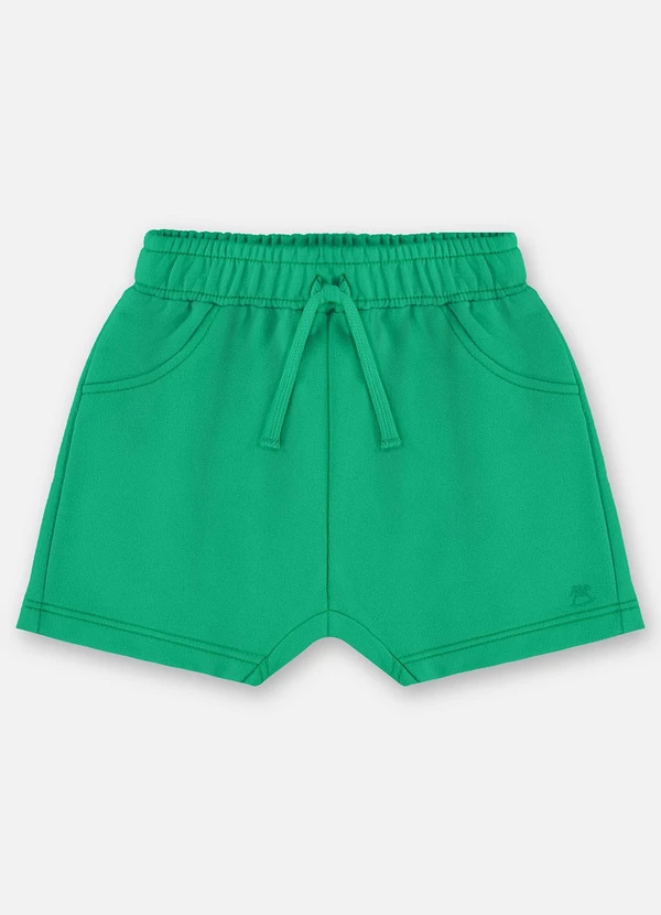 Up Baby - Short Moletom Bebê Menino Verde