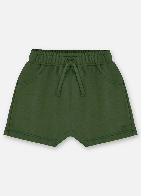 Up Baby - Short Moletom Bebê Menino Verde