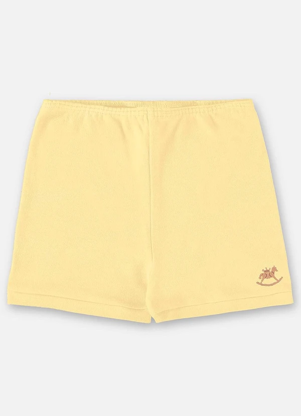 Up Baby - Short Unissex Básico para Bebê Amarelo