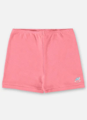 Up Baby - Short Unissex Básico para Bebê Rosa - UP BABY