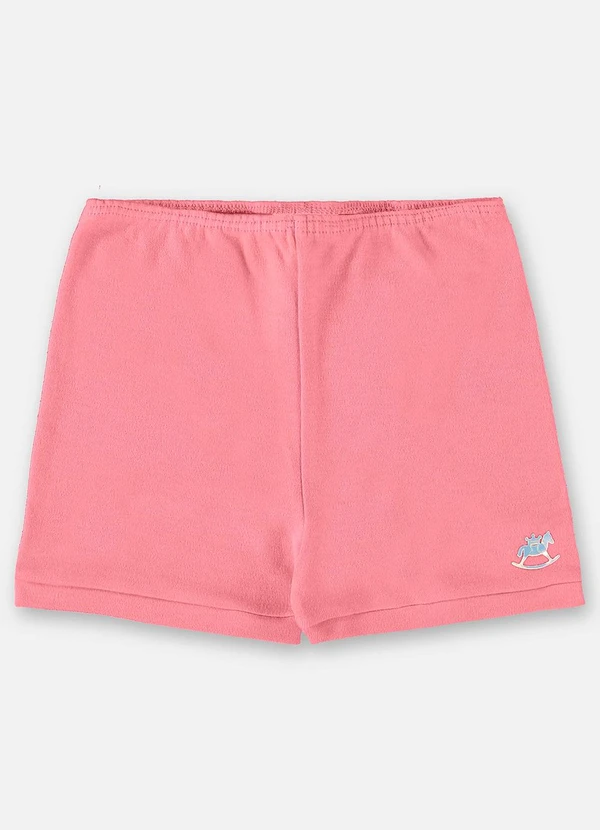 Up Baby - Short Unissex Básico para Bebê Rosa