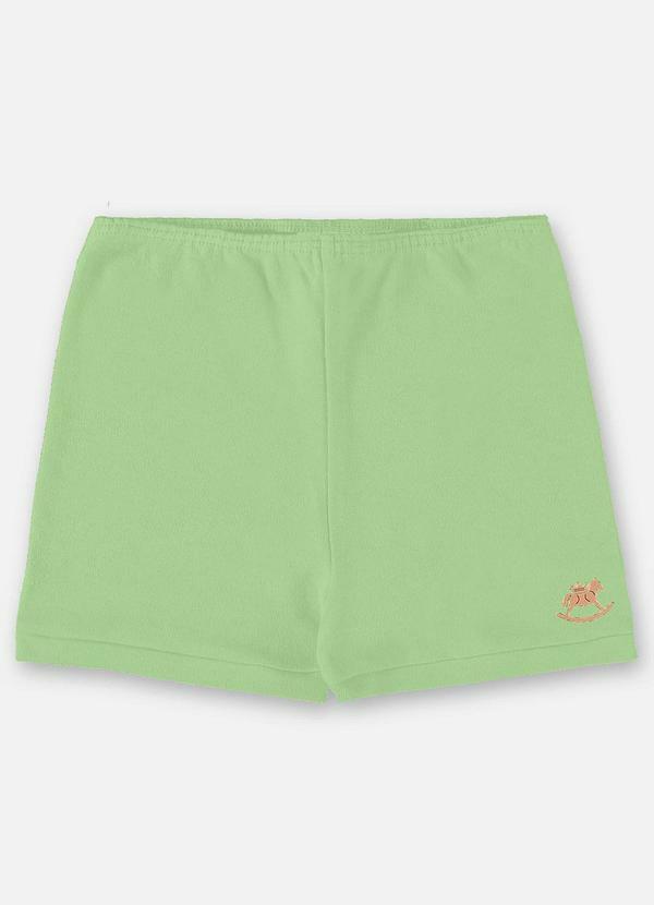 Up Baby - Short Unissex Básico para Bebê Verde