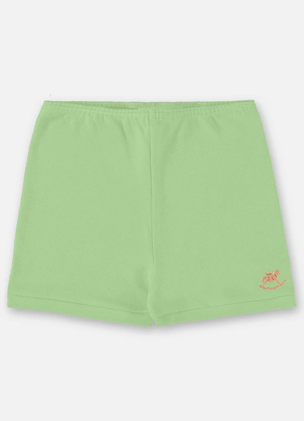 Up Baby - Short Unissex Básico para Bebê Verde