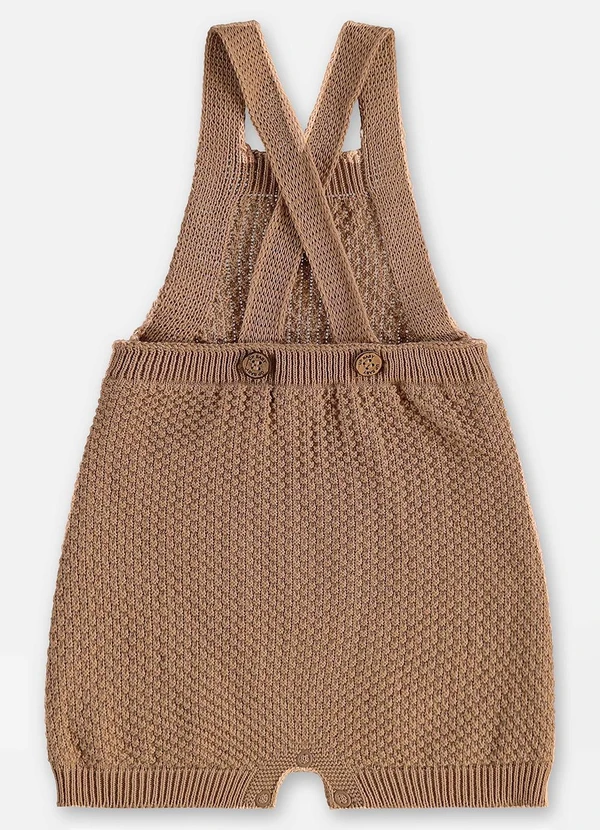 Up Baby - Tapa Fraldas Tricot Bebê Menino Marrom 4