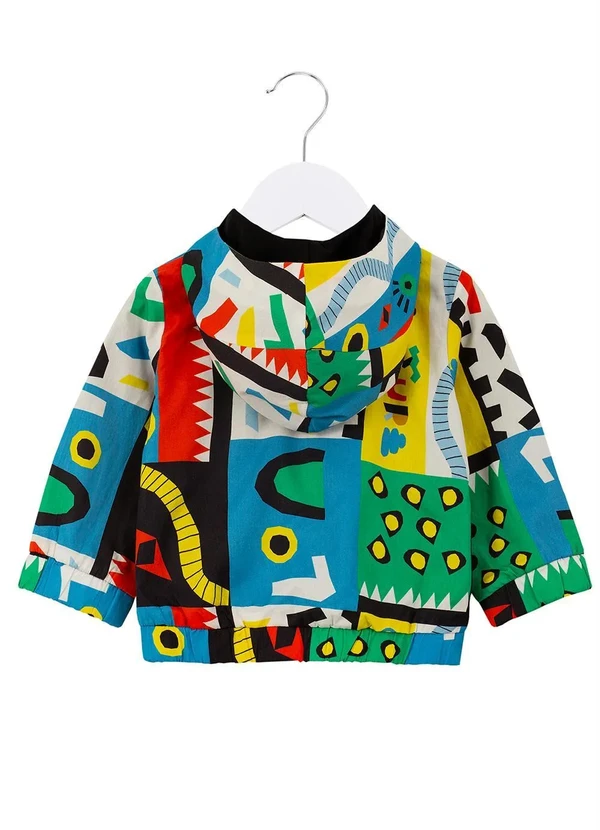 Bento - Casaco de Bebê Estampa Construção Branco 2