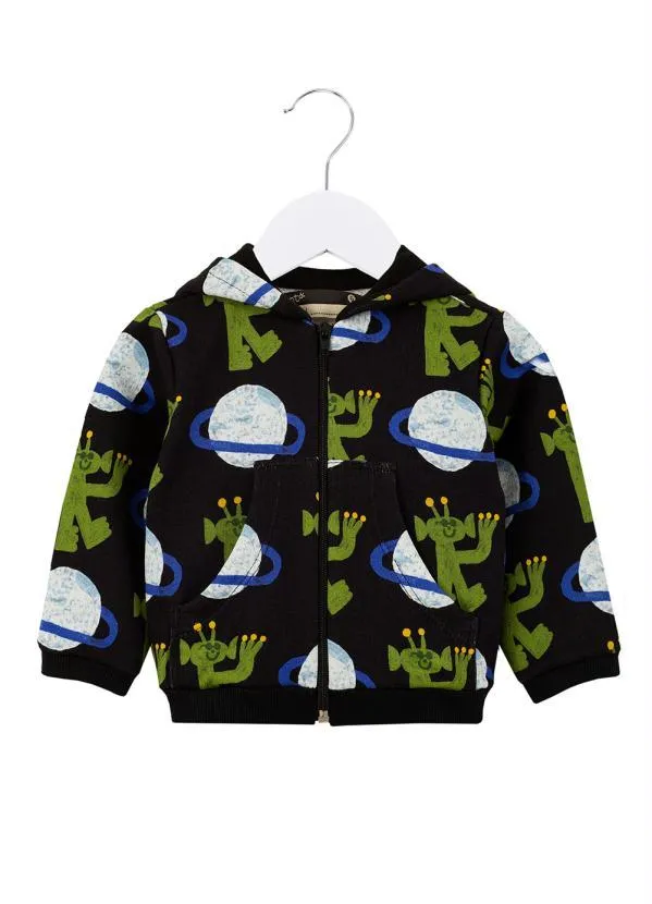 Bento - Casaco de Moletom Bebê Camarada Preto