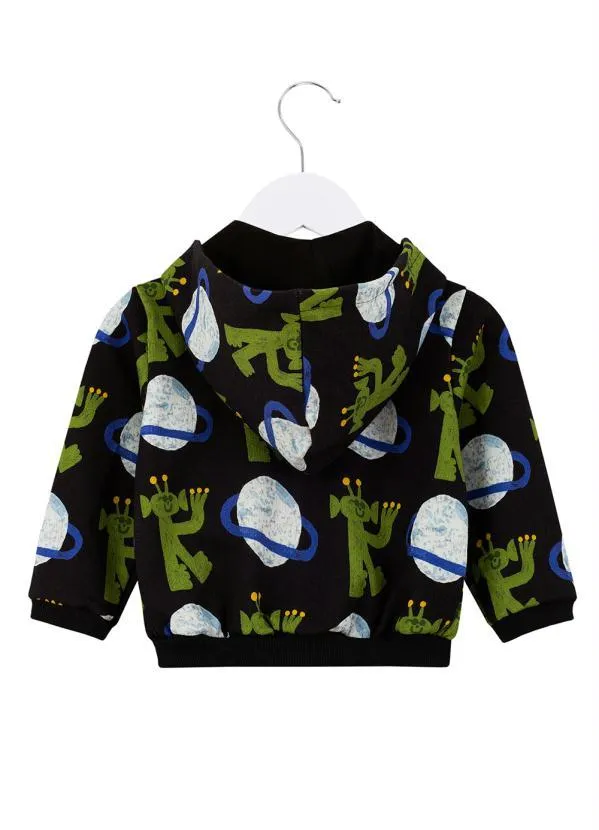 Bento - Casaco de Moletom Bebê Camarada Preto 2