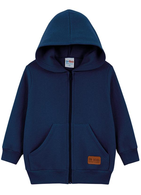 Lik Kids - Jaqueta Avulsa em Moletom 2 Cabos Azul