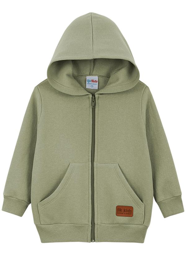 Lik Kids - Jaqueta Avulsa em Moletom 2 Cabos Verde