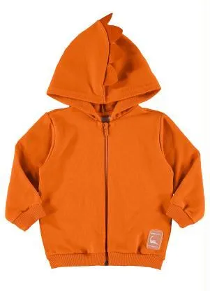 Quimby - Jaqueta Básica Bebê Moletom Laranja - QUIMBY