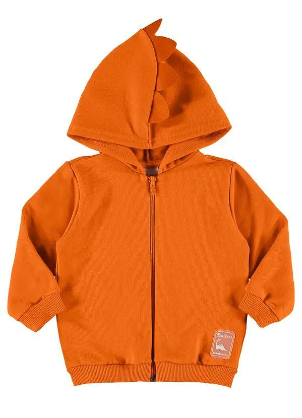Quimby - Jaqueta Básica Bebê Moletom Laranja
