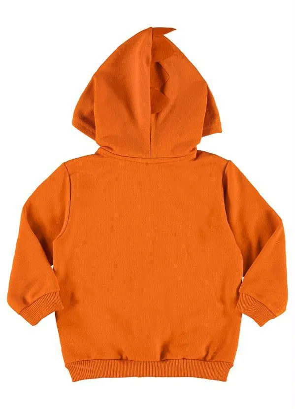 Quimby - Jaqueta Básica Bebê Moletom Laranja 2