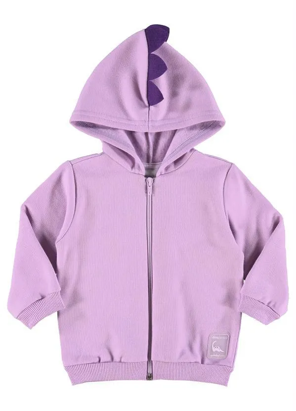 Quimby - Jaqueta Básica Bebê Moletom Roxo