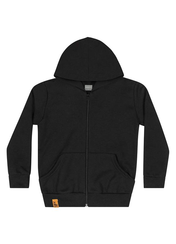 Quimby - Jaqueta Básica em Moletom Infantil Preto