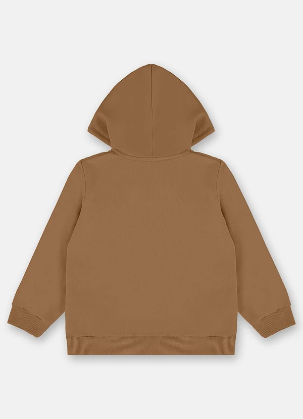 Up Baby - Jaqueta Básica em Moletom Menino Marrom 2
