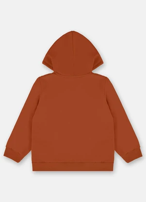 Up Baby - Jaqueta Básica em Moletom Menino Marrom - UP BABY