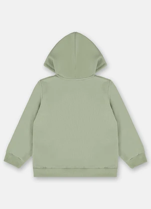 Up Baby - Jaqueta Básica em Moletom Menino Verde - UP BABY