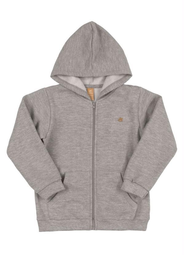 Up Baby - Jaqueta Básica Menino Cinza