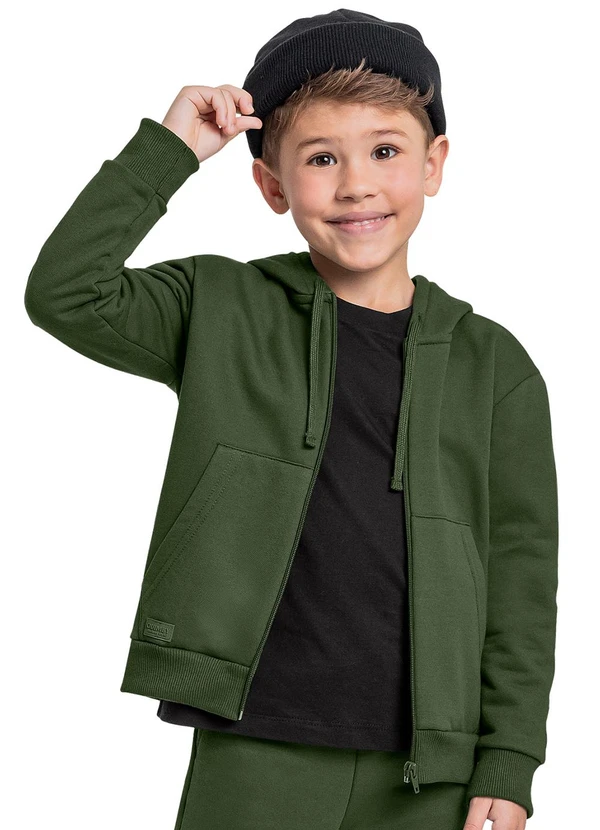 Quimby - Jaqueta Básica para Menino Verde