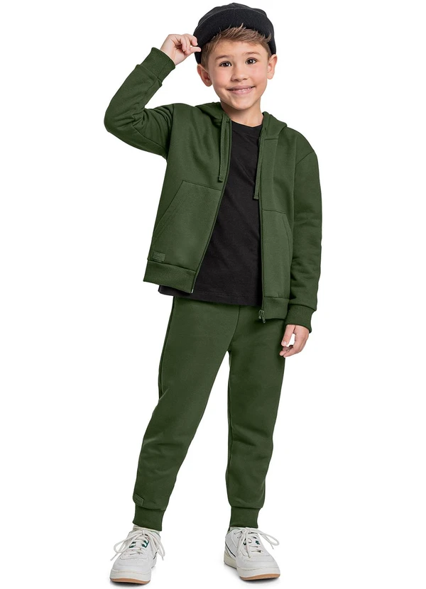 Quimby - Jaqueta Básica para Menino Verde 3