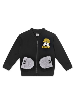 Tigor T Tigre - Jaqueta Bebê Masculina Preto - TIGOR T TIGRE