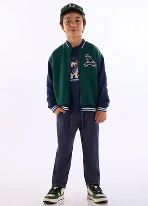 Quimby - Jaqueta Bomber em Matelassê Verde - QUIMBY