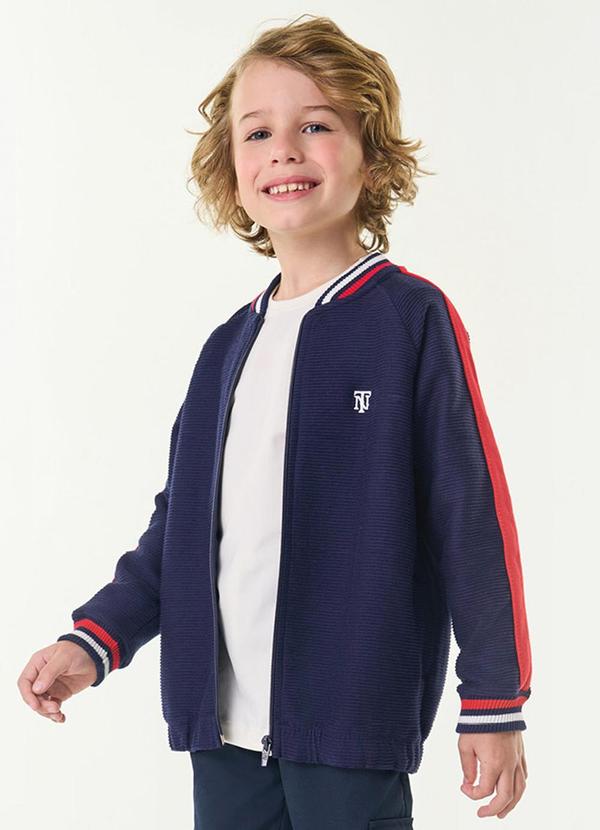 Trick Nick - Jaqueta Bomber Infantil Masculina Azul