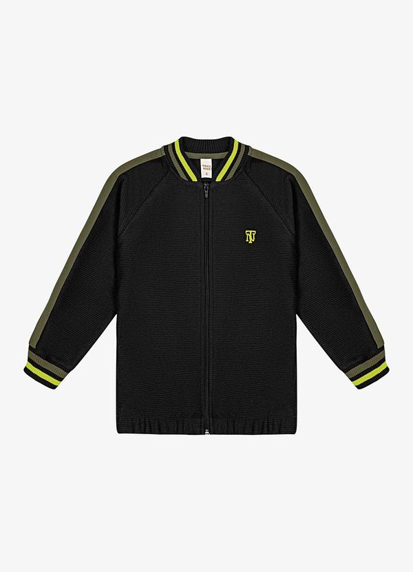Trick Nick - Jaqueta Bomber Infantil Masculina Preto
