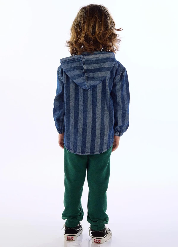 Três e Já - Jaqueta Brejo Jeans Infantil Azul 2