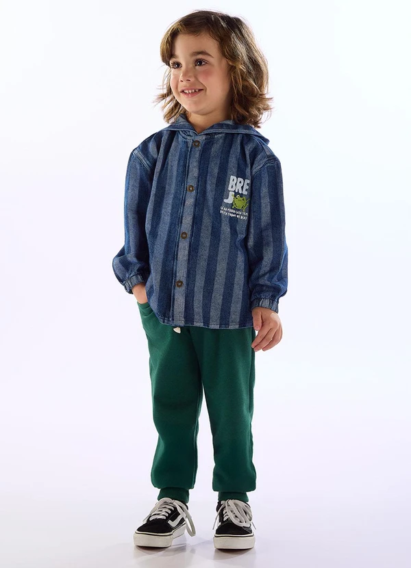Três e Já - Jaqueta Brejo Jeans Infantil Azul 3