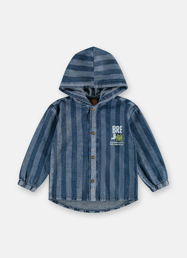 Três e Já - Jaqueta Brejo Jeans Infantil Azul 4
