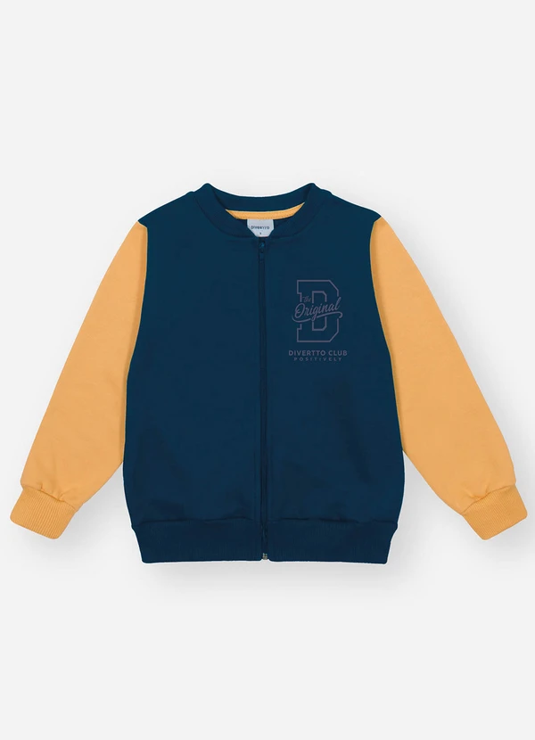 Divertto - Jaqueta College Menino Azul 3