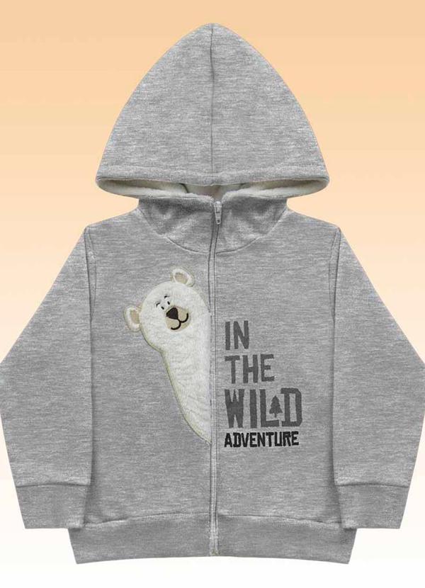 Fakini Kids - Jaqueta com Capuz Cinza
