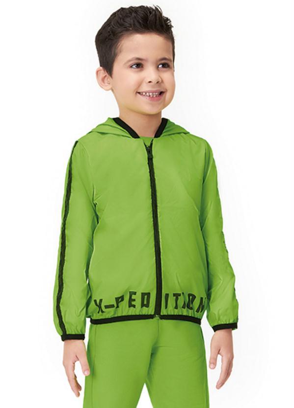 Marisol - Jaqueta com Capuz Infantil Menino Verde