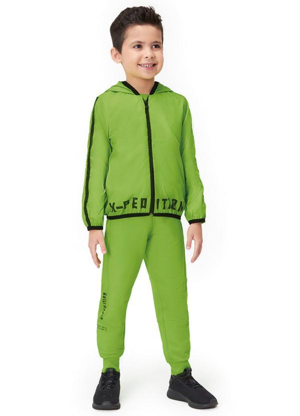 Marisol - Jaqueta com Capuz Infantil Menino Verde 2