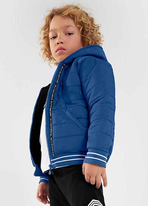 Tigor T Tigre - Jaqueta com Capuz Menino Infantil Azul