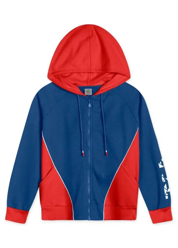 Tigor T Tigre Jaqueta com Capuz Menino Infantil Azul