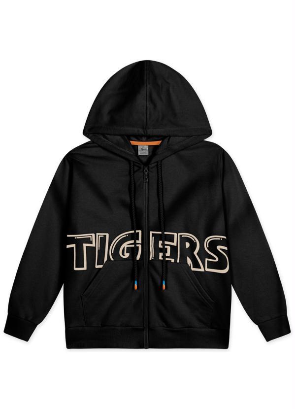 Tigor T Tigre - Jaqueta com Capuz Menino Infantil Preto