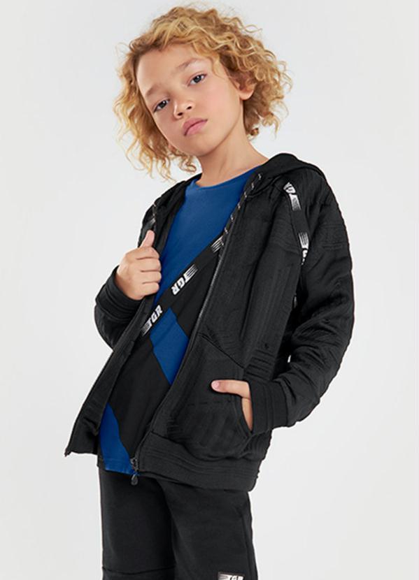 Tigor T Tigre - Jaqueta com Capuz Menino Infantil Preto