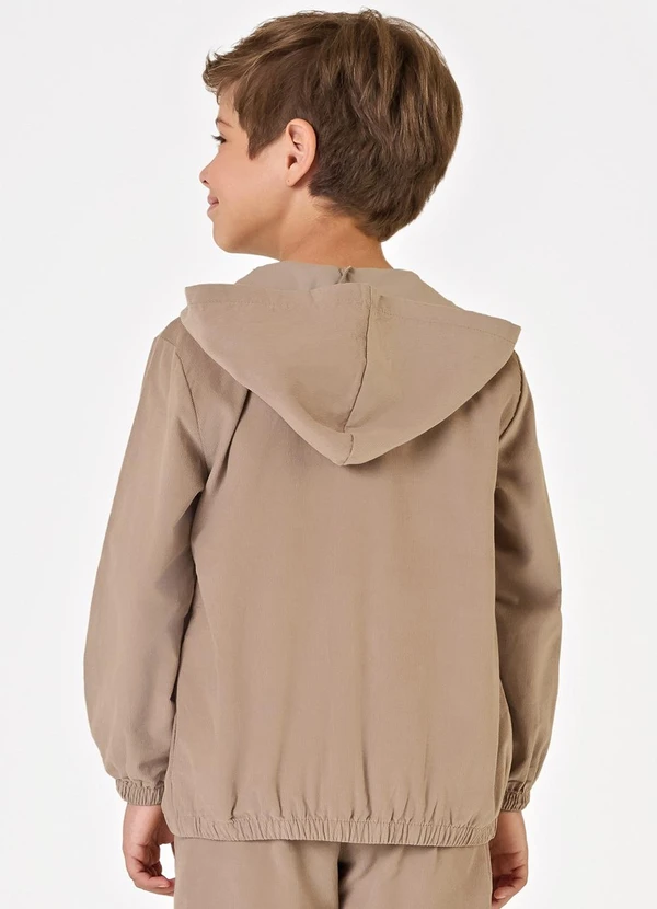 Trick Nick - Jaqueta com Capuz Masculino Cotelê Marrom 2