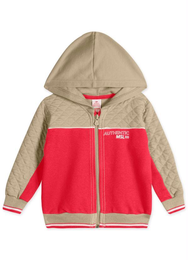 Marisol - Jaqueta com Capuz Moletom Menino Bege